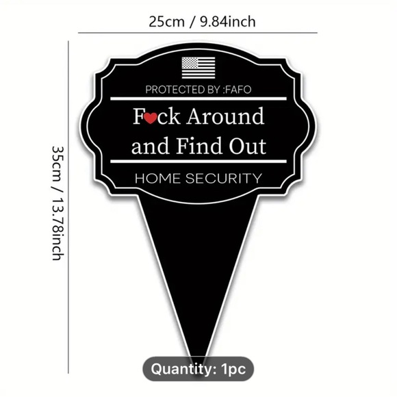COPY - Home Security Yard Sign (details in pictures) - Picture 2 of 4